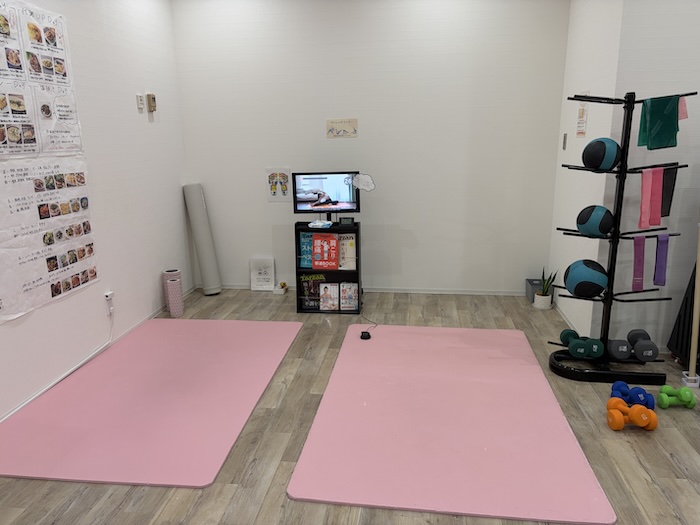 ファディー広々したストレッチエリア